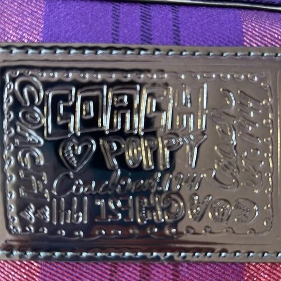 Coach Poppy Tartan Plaid Glam Tote Bag, New without Tag, Never worn - Picture 9 of 14